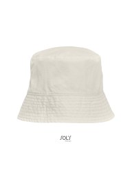 Καπέλο τύπου ψαρέματος (Bucket nylon 03999) φυσικό ( απο την άλλη πλευρά είναι ροζ)